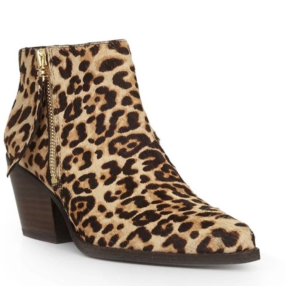 Sam Edelman “Walden” Ankle Bootie, Cheetah Print Size 10